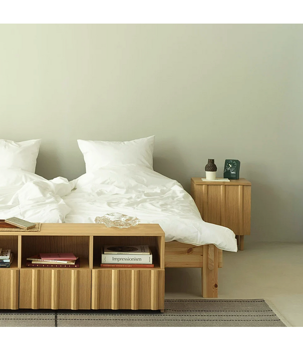 Normann Copenhagen  Rib Wall Cabinet soft black oak