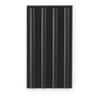 Rib Wandkast soft black eiken