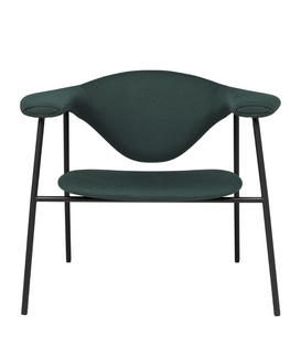 Masculo Lounge Stoel Vidar 1062, zwart tube voet