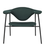 Masculo Lounge Chair Vidar 1062, black tube legs