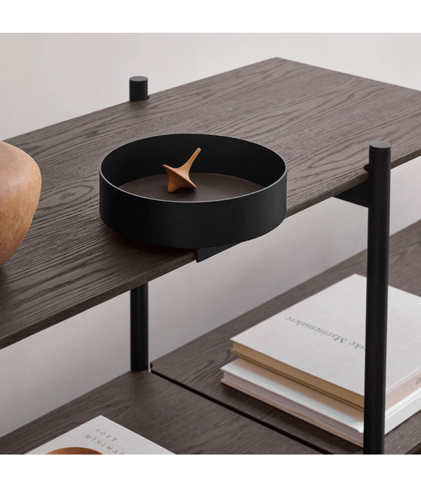 Wendelbo Formal System Shelving Rack brown oak, black frame