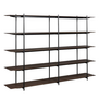 Formal System Stellingkast bruin eiken, zwart frame