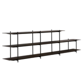 Formal System Shelving Rack brown oak, black frame