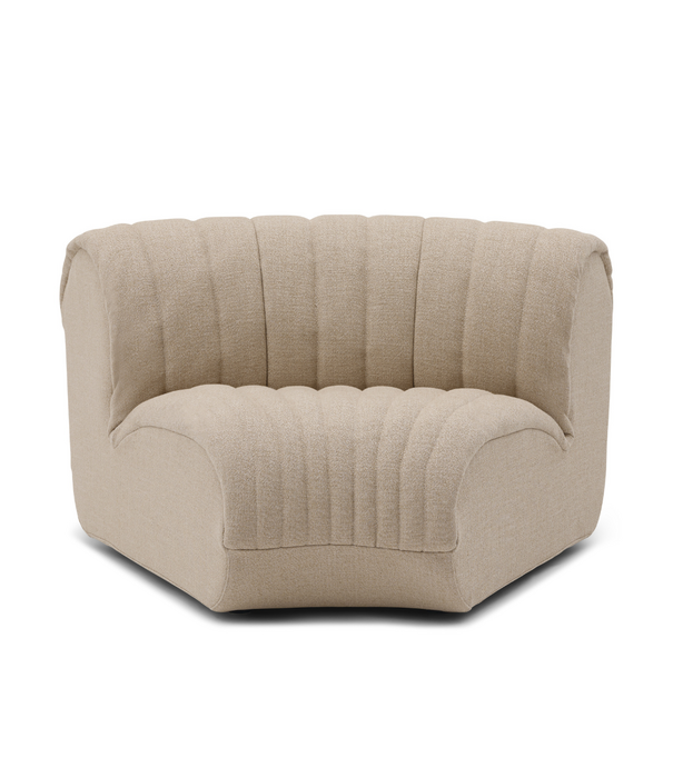 Muuto Coltre Modular Sofa 3 zitter, config 4, Turf sand