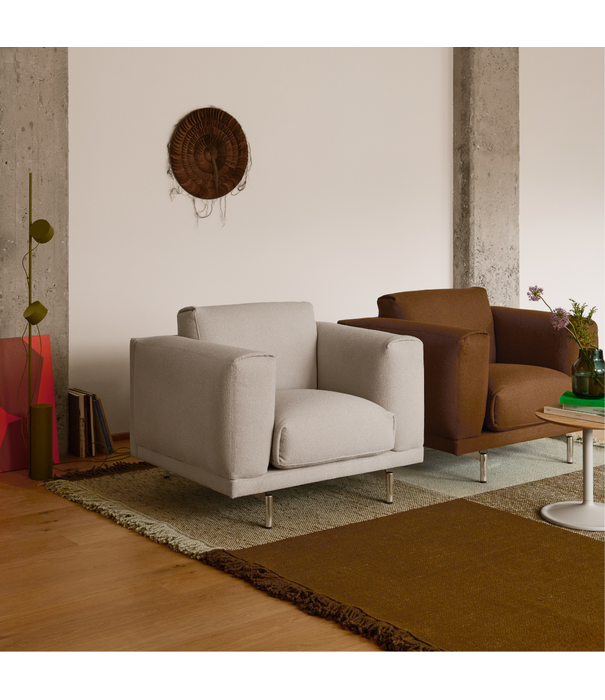 Muuto Verso Rug pale green, warm brown