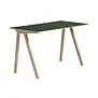 CPH 90 Bureau groen linoleum, gelakt eiken