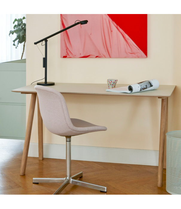 Hay  CPH 90 Bureau grijs linoleum, gelakt eiken