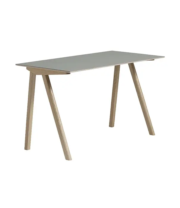 Hay  CPH 90 Bureau grijs linoleum, gelakt eiken