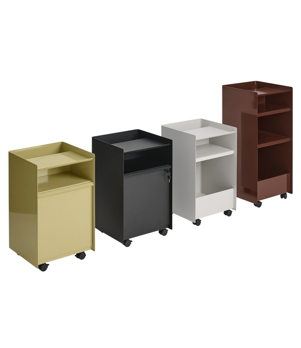 Muuto Folded Trolley, low closed - lade met slot
