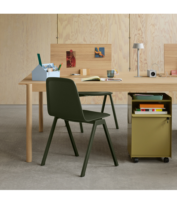 Muuto Folded Trolley, low closed - drawer w. lock