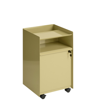 Folded Trolley, low closed - drawer w. lock