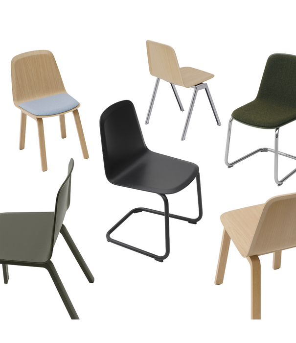 Muuto Brink Eetkamerstoel cantilever onderstel