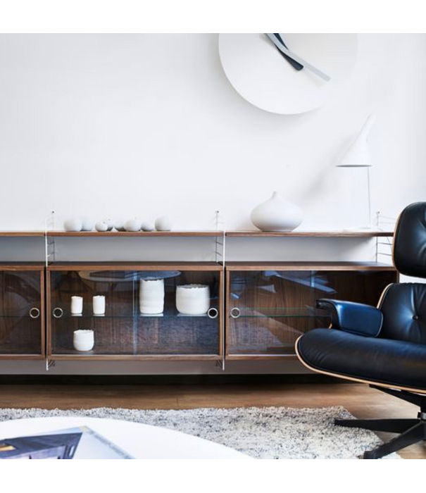 String  Furniture String System  Woonkamer F comb. donkerbruin, donker eiken
