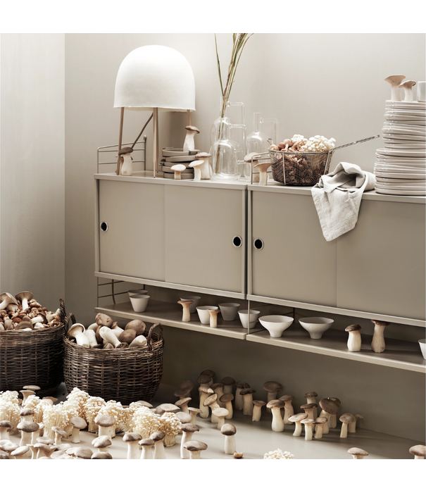 String  Furniture Woonkamer A comb. donkerrood, donker eiken