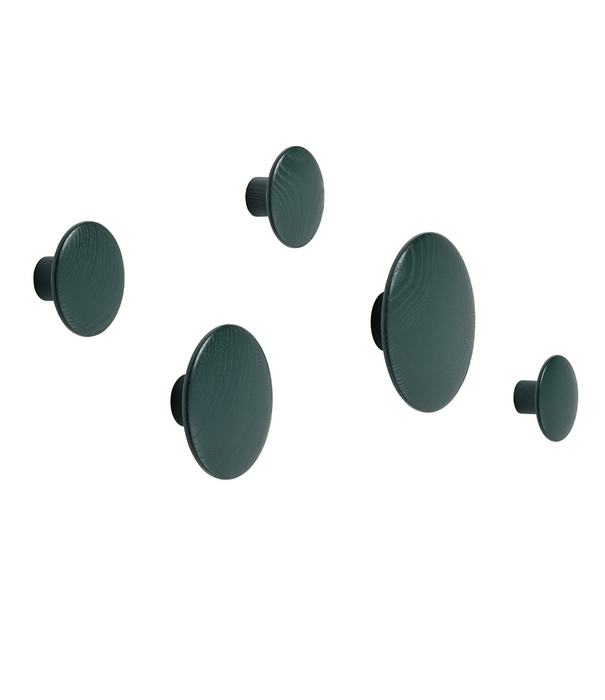 Muuto Dots Wandhaak dark green