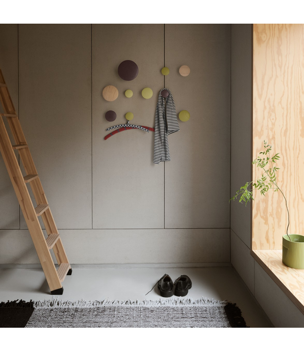 Muuto Dots Wood Wall Hooks,  set of 5