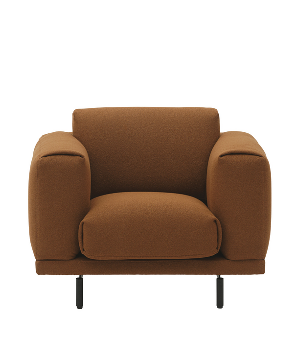 Muuto  Rest Lounge Stoel Acca 361, zwart onderstel
