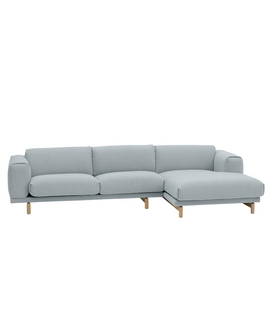 Rest Bank Chaise Longue Ecriture 710, eiken