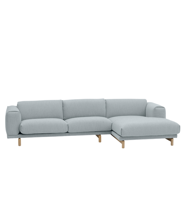 Muuto Rest Sofa Chaise Longue Ecriture 710, oak