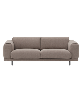 Rest 3-seater Hearth 6 taupe, black base