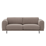 Rest 3-seater Hearth 6 taupe, black base