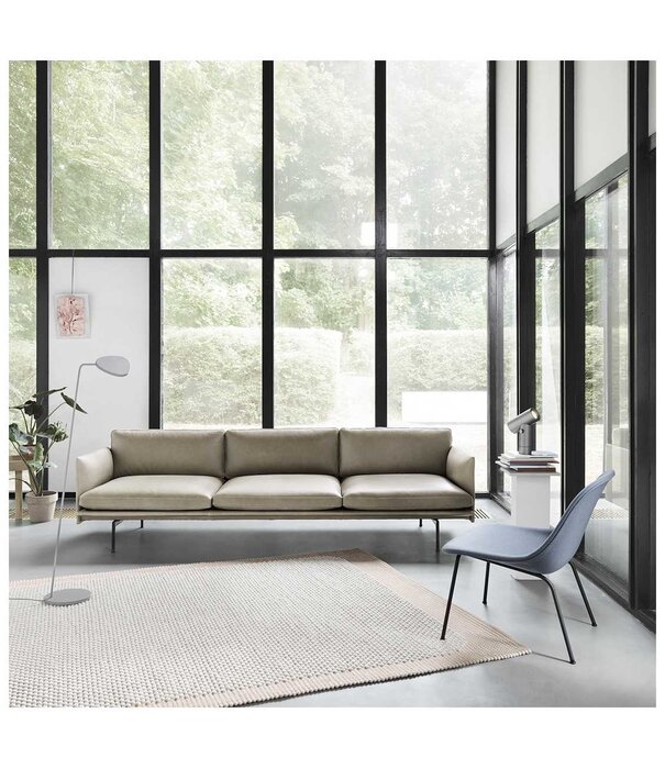 Muuto Fiber Soft Lounge Stoel Delta 26, eiken poten