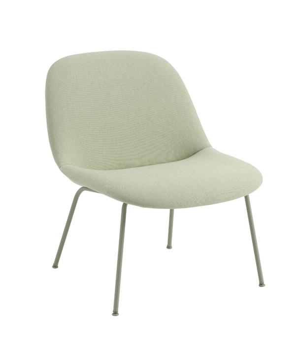 Muuto Fiber Soft Lounge Stoel Delta 26, eiken poten