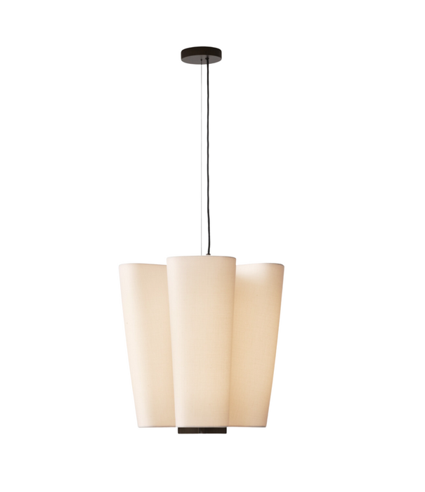 &Tradition Bella SC114 Pendant bronze, soft canvas H50 cm
