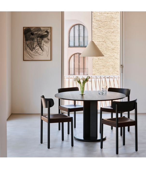 Hay  Chisel 29 Eettafel zwart eiken