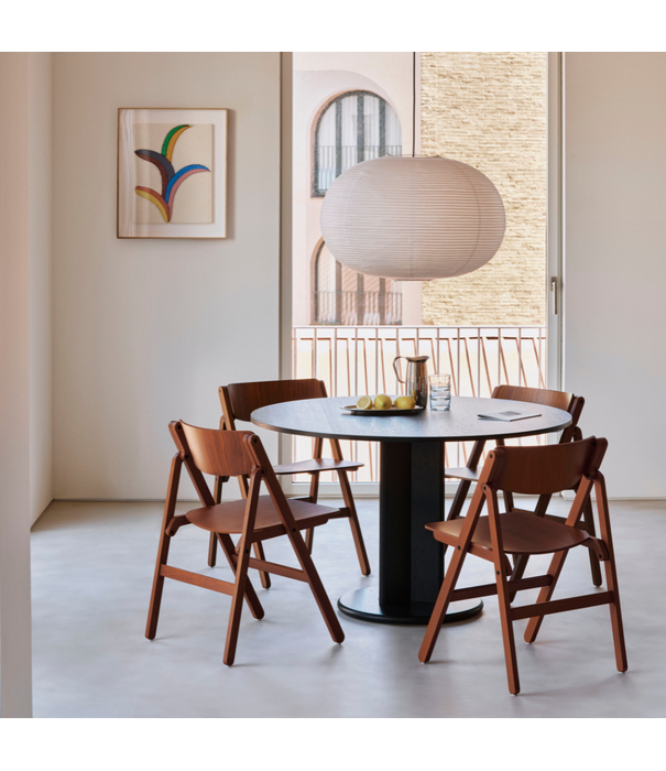 Hay  Chisel 29 Eettafel zwart eiken