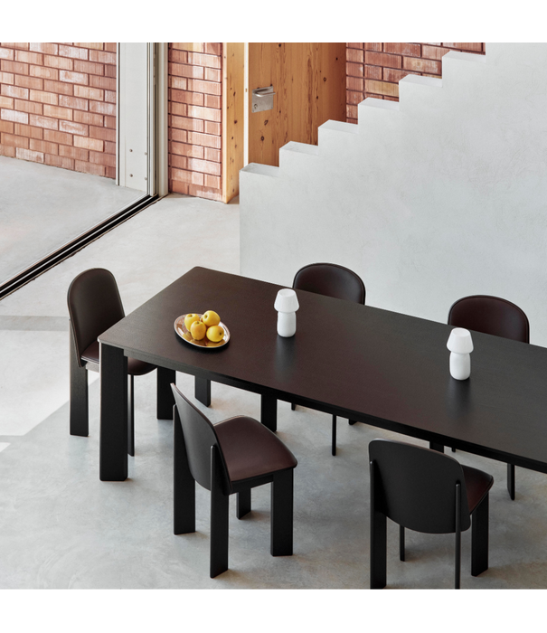 Hay  Chisel 30 Dining Table Rectangular black lacquered oak