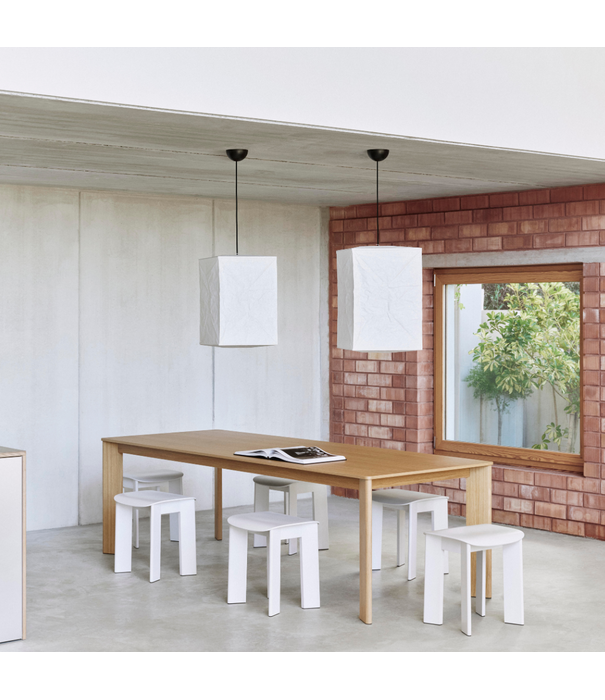 Hay  Chisel 30 Eettafel Rechthoek zwart gelakt eiken