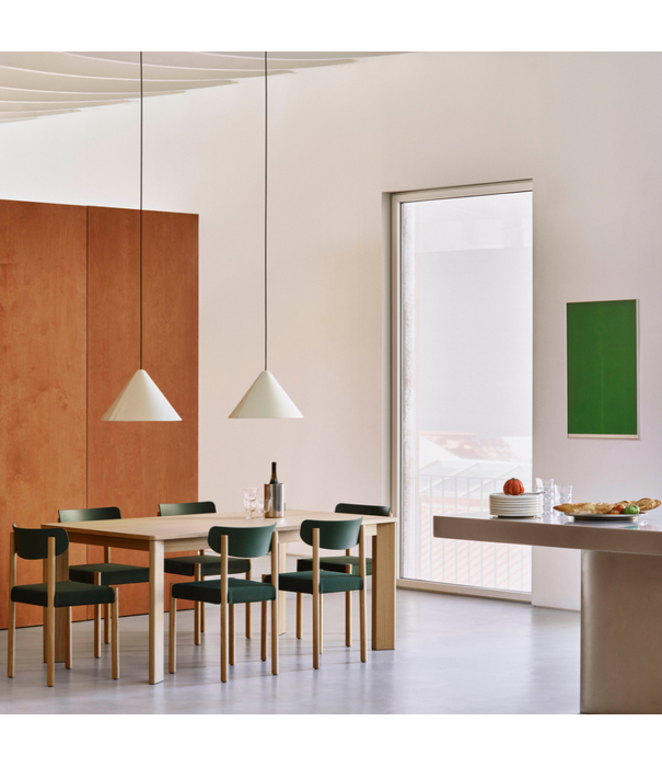 Hay  Chisel 30 Eettafel Rechthoek zwart gelakt eiken