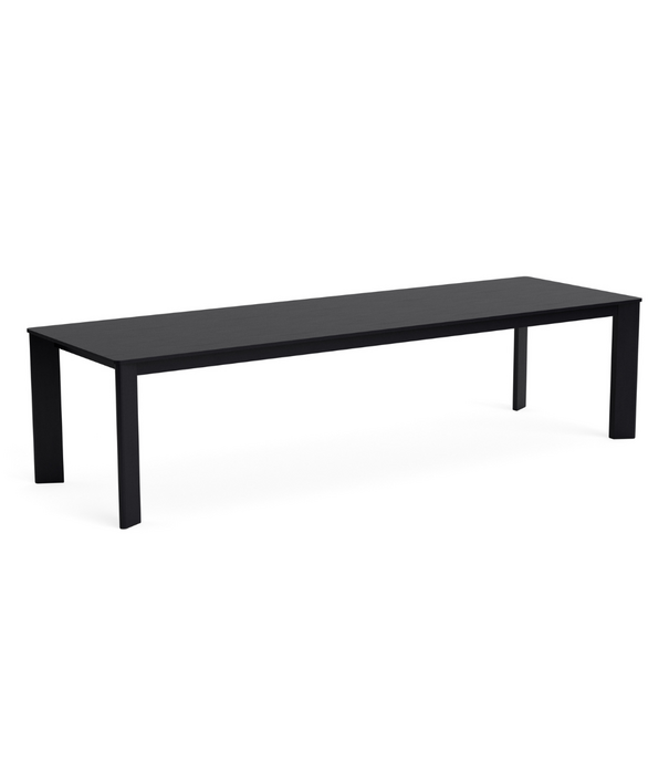Hay  Chisel 30 Eettafel Rechthoek zwart gelakt eiken