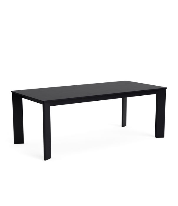 Hay  Chisel 30 Eettafel Rechthoek zwart gelakt eiken