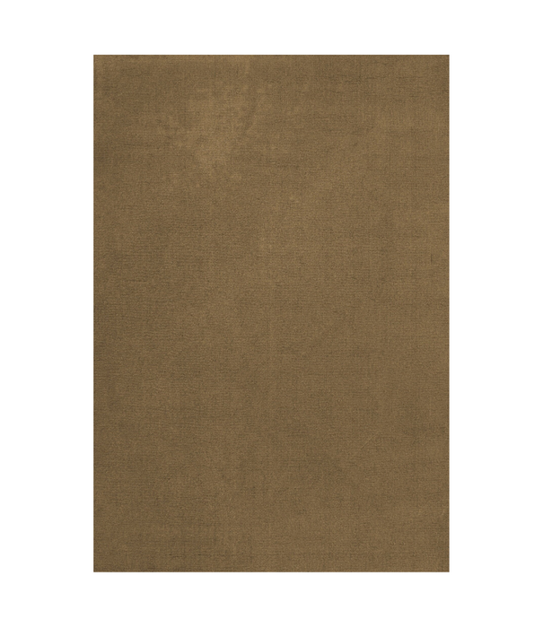 Layered  Solid Wool Rug - Green Umber