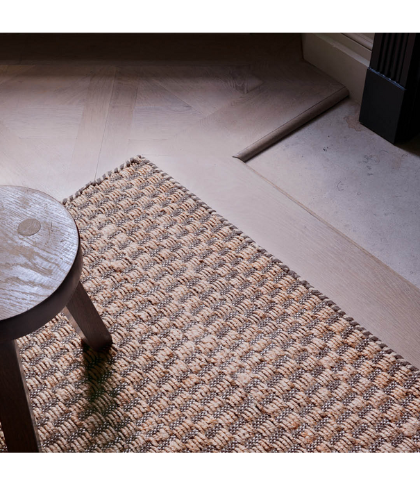 Layered  Barley  Jute Rug - Chestnut