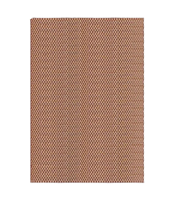 Layered  Barley  Jute Rug - Burgundy