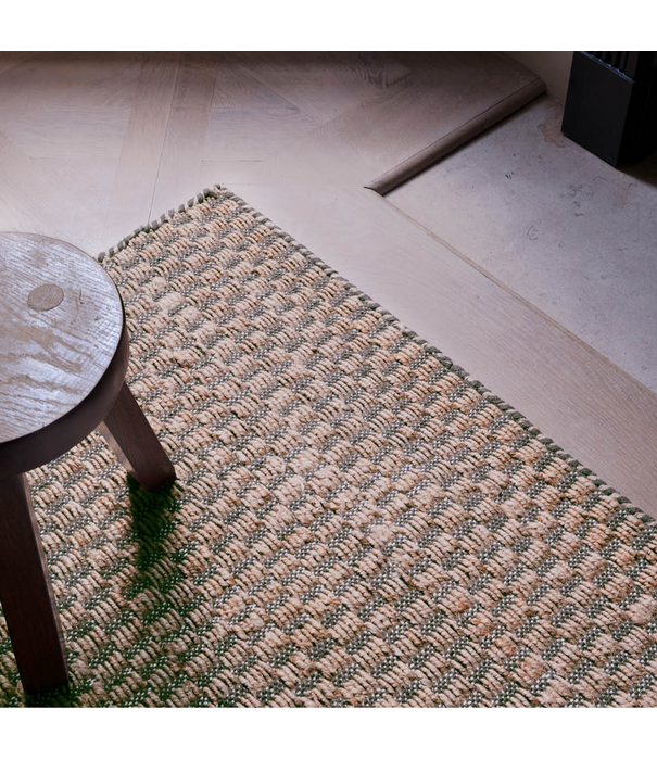 Layered  Barley  Jute Rug - Sage