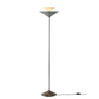 Gio LN28 Floor Lamp brown emperador marble, dark chrome