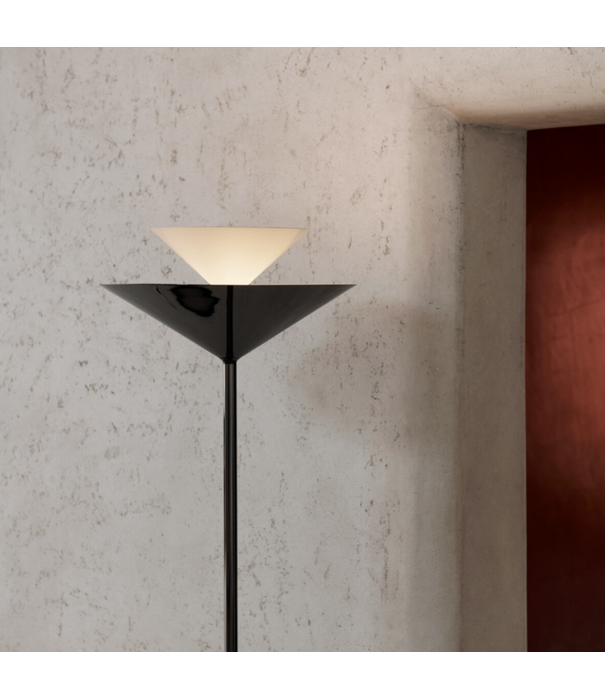 &Tradition Gio LN28 Vloerlamp bruin emperador marmer, donker chrome