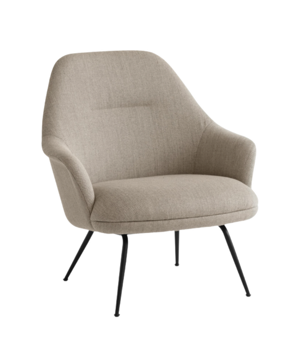 &Tradition Rely HW140 Lounge Chair Re wool 198, black legs