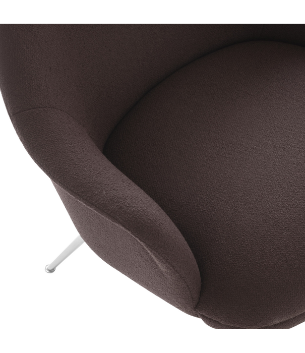 &Tradition Rely HW140 Lounge Chair Saxion 0397, chrome legs