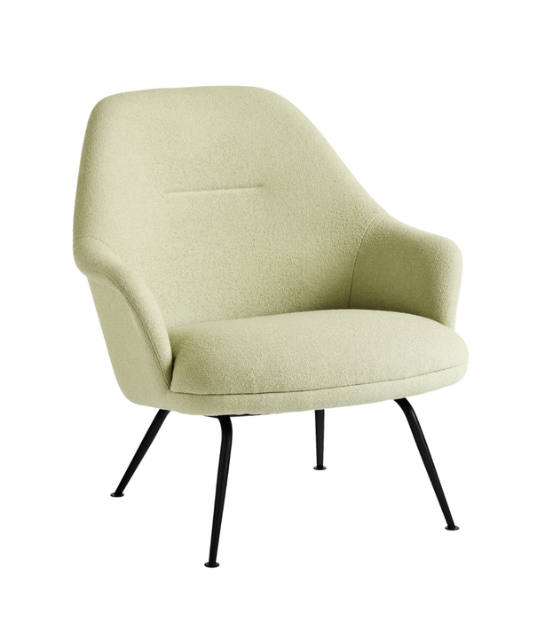 &Tradition Rely HW140 Lounge Chair Saxion 0927, black legs
