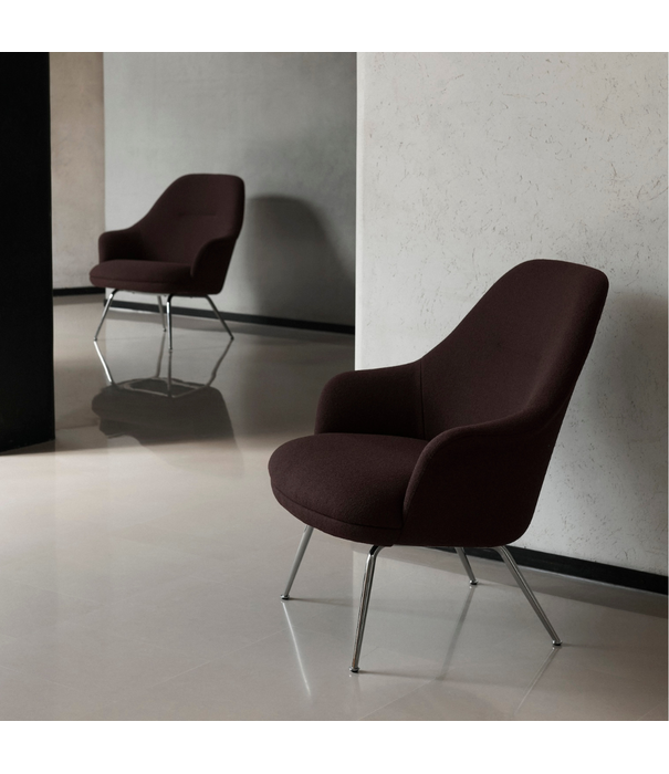 &Tradition Rely HW140 Lounge Chair Re wool 198, black legs