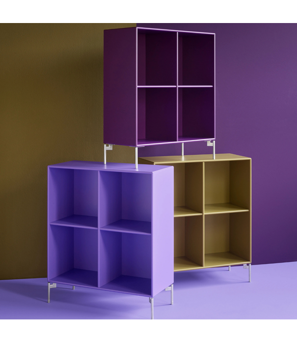 Montana Furniture  Bookcase 1112 Boulevard, chrome legs - limited edition