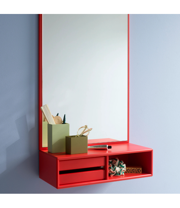 Montana Furniture  Glance Mirror with storage shelf