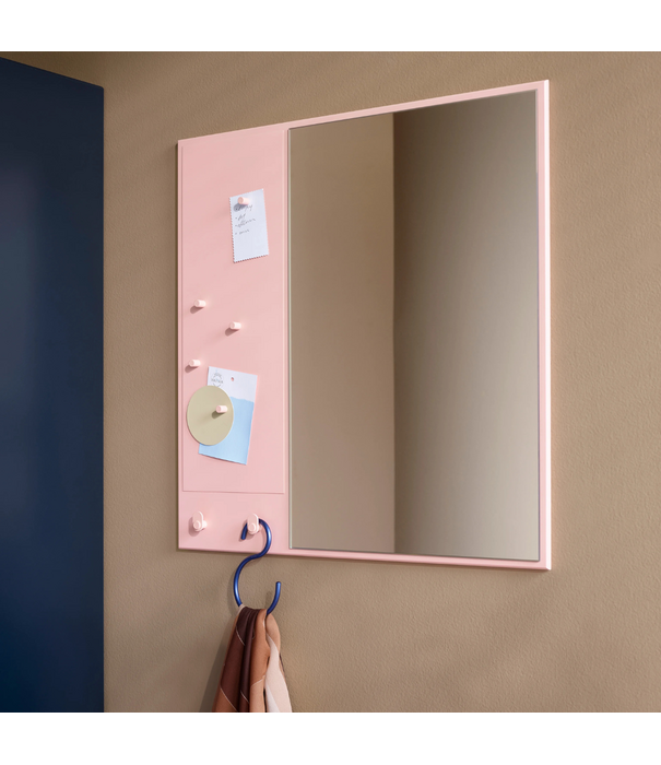 Montana Furniture  Memo Mirror with notice board, magnets and 2 hooks