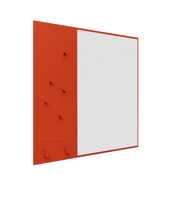 Montana Furniture  Memo Mirror with notice board, magnets and 2 hooks