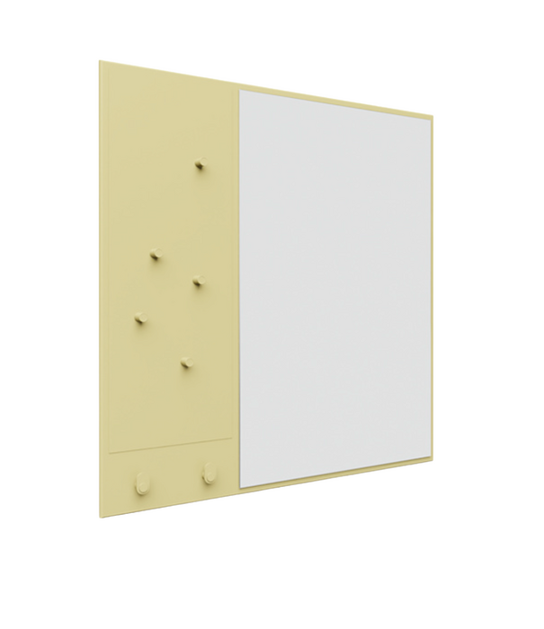 Montana Furniture  Memo Mirror with notice board, magnets and 2 hooks